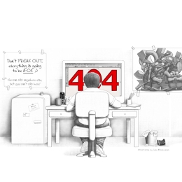 创意设计师程序员赶稿404错误页面PHP源码